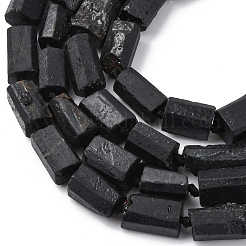 Natürliche schwarze Turmalin Perlen Stränge&nbsp;G-F716-01