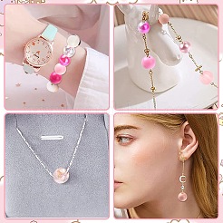 DIY rosa Serie Halsketten & Armband Sets&nbsp;DIY-CJ0001-76