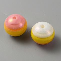 Perles acryliques à rayures opaques&nbsp;OACR-TAC0002-03B