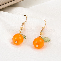 Ohrringe aus orangefarbener Legierung&nbsp;WH-WG5518B-01