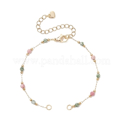 Handgefertigte Armbänder aus 3 mm großen&nbsp;AJEW-JB01553