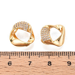 Breloques en laiton avec zircone cubique de micro pave&nbsp;KK-N263-42G