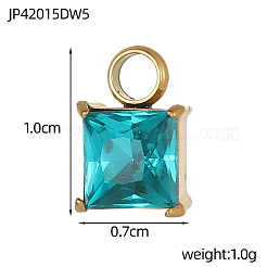 Strass-Anhänger aus Edelstahl 304&nbsp;STAS-OY003-88G