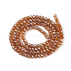 Chapelets de perles en verre électroplaqué&nbsp;EGLA-A044-T2mm-A04