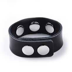 Création de bracelet chunk en cuir&nbsp;AJEW-R014-3