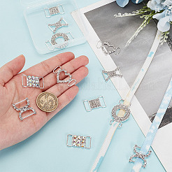 12 Stück 6 Stile Messing mit Legierung Strass Schuhdekoration&nbsp;FIND-HY0003-66