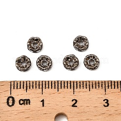 Messing Strass Zwischen perlen&nbsp;RB-A014-L5mm-01B