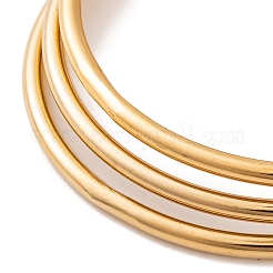 7 Stück PVD-Vakuum-Beschichtung 304 Edelstahl Armreifen-Set für Frauen&nbsp;BJEW-A011-09D-G