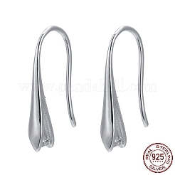 Anlaufschutz rhodinierte Ohrringhaken aus Sterlingsilber&nbsp;STER-K168-116P