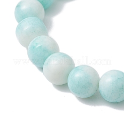 Braccialetti elasticizzati con perline di vetro craquelé rotonde opache da 10.5 mm&nbsp;BJEW-MZ00079-02