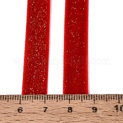 Ruban de velours simple face à paillettes scintillantes&nbsp;SRIB-Q023-01B-02