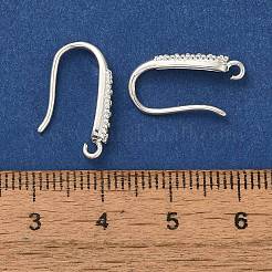 Ohrhaken aus Messing mit Mikropflaster und klaren Zirkonia&nbsp;KK-A231-11S