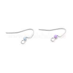 Ganchos para pendientes de acero inoxidable quirúrgico 316 resistentes al deslustre&nbsp;STAS-E044-02P