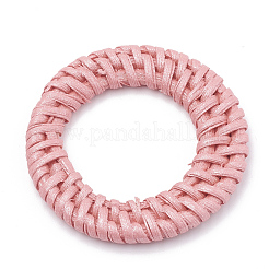Anelli di collegamento intrecciati a mano verniciati a bastoncino / rattan&nbsp;WOVE-N007-01C