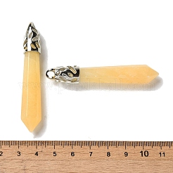 Natürliche gelbe jade spitze große anhänger&nbsp;G-Z055-01P-19