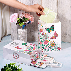 8 stücke 4 arten rechteck mit schmetterling muster papier geschenk taschen&nbsp;CARB-TA0001-09