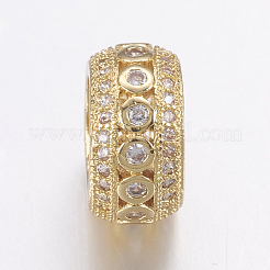 Perles de zircone cubique micro pave en Laiton&nbsp;ZIRC-G125-43G