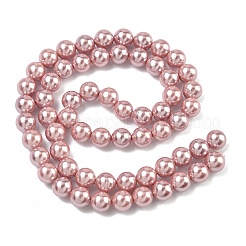Fili di perle di conchiglie galvanizzate&nbsp;X-BSHE-G041-6mm-05