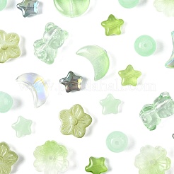 126pcs 10 Arten transparente Glasperlen&nbsp;GLAA-FS0002-37
