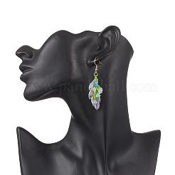 Boucles d'oreilles pendantes en perles de verre faites à la main&nbsp;EJEW-MZ00546-03