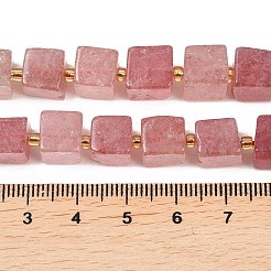 Natürlichen Erdbeere Quarzperlen Stränge&nbsp;G-G053-B27-01