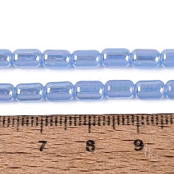 Chapelets de perles en verre d'imitation jade électrolytique&nbsp;EGLA-Q132-03A-B04