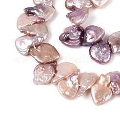 Natürliche Barock Keshi Perlen Stränge&nbsp;PEAR-N020-P23-01B