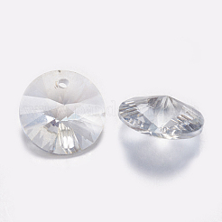 Breloques de strass en verre à facettes&nbsp;RGLA-F049-10mm-001BS
