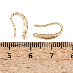 Ganci per orecchini in ottone con zirconi cubici trasparenti&nbsp;X-KK-F910-24G