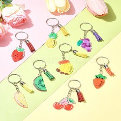 Kit fai da te per realizzare portachiavi in acrilico con frutta&nbsp;DIY-FS0006-80