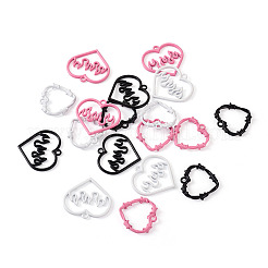 24 Stück 6 Stile Sprühlackierte Anhänger aus Zinklegierung&nbsp;FIND-PJ0001-23