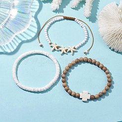 Ensemble de bracelets extensibles en perles&nbsp;BJEW-JB10312