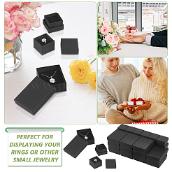 32 Stück 2 Stile mit Kraftbaumwolle gefüllte Kartonpapier-Schmuckset-Boxen&nbsp;CBOX-NB0001-32