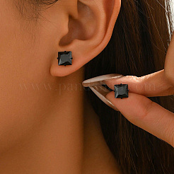 Geometrische quadratische Ohrstecker aus Edelstahl 304 für Damen&nbsp;YP6314-3