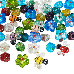 45 Stück 19 Farben handgefertigte Bunte Malerei-Perlen-Sets&nbsp;LAMP-TA0002-06
