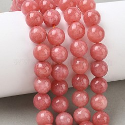 Gefärbte natürliche malaysia jade perlen stränge&nbsp;G-G021-02C-22