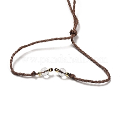 Natürliche Quarzkristall-Schildkröten-Anhänger-Halskette&nbsp;NJEW-K258-02H