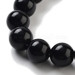 Bracelets extensibles en perles naturelles mélangées rondes chakra&nbsp;BJEW-K251-05