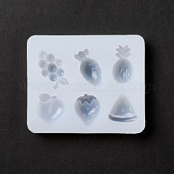 Stampi in silicone a forma di cabochon di uva e ananas e pesca e fragola e carota&nbsp;SIMO-B001-02