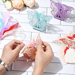 30 stücke 6 farben europäischen stil hohl schmetterling hochzeit kleid papier süßigkeiten geschenk verpackung boxen&nbsp;CBOX-CJ0001-01