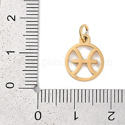 Placcatura ionica (ip) ciondoli in acciaio inossidabile 304&nbsp;STAS-R135-05G-09