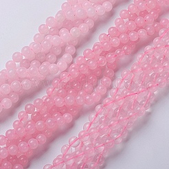 Chapelets de perles en quartz rose naturel&nbsp;LS-GSR6mmC034