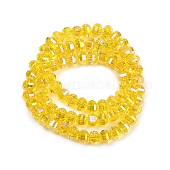 Chapelets de perles en verre transparent électrolytique&nbsp;EGLA-B011-08A-AB06