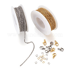 DIY-Sets zur Herstellung von Halsketten und Armbändern aus Edelstahl&nbsp;DIY-YS0001-24
