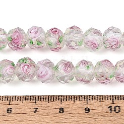Brins de perles de lampwork lumineux faits à la main&nbsp;LAMP-N037-01G
