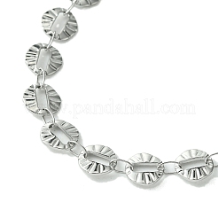 Anlaufgeschützte 304 Edelstahl-Rundgliederarmbänder für Damen&nbsp;BJEW-A007-01P