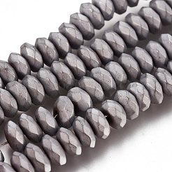 Fili di perle di ematite sintetica non magnetica con placcatura sotto vuoto pvd&nbsp;G-I276-09