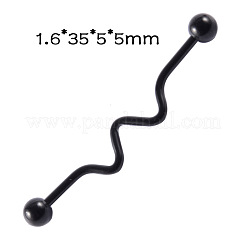 Lange Barbell-Knorpelohrringe aus Edelstahl 304&nbsp;FS-WGA4435-09