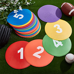TPE Sports Nummer 1~24 Markierungspunkte für Fußball&nbsp;AJEW-WH0596-836