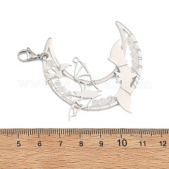 Pendentifs décoratifs en acier inoxydable et laiton&nbsp;HJEW-TA00505